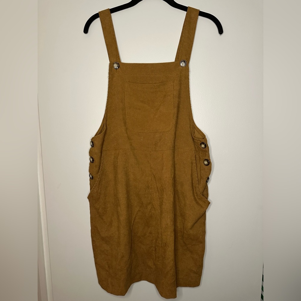 SHEIN Corduroy Overall Mini Dress – Perfect for Layering - Picture 6 of 9